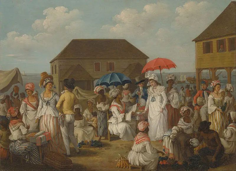 A linen market in 1770s Dominica