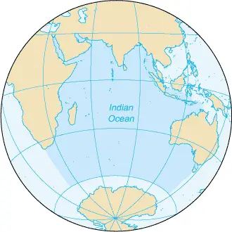 Indian ocean map
